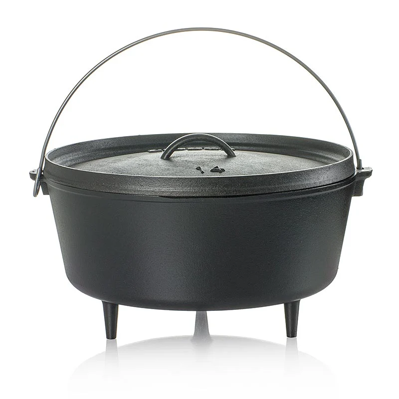 Zubehör - Kochtoopf Lodge "Camp Dutch Oven", 3 Füße, Ø 35,6cm, inkl. Deckel, 9,5