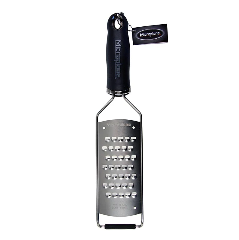 Microplane - Gourmet Serie - sehr grobe Reibe, Griff schwarz/soft-touch, 1 St