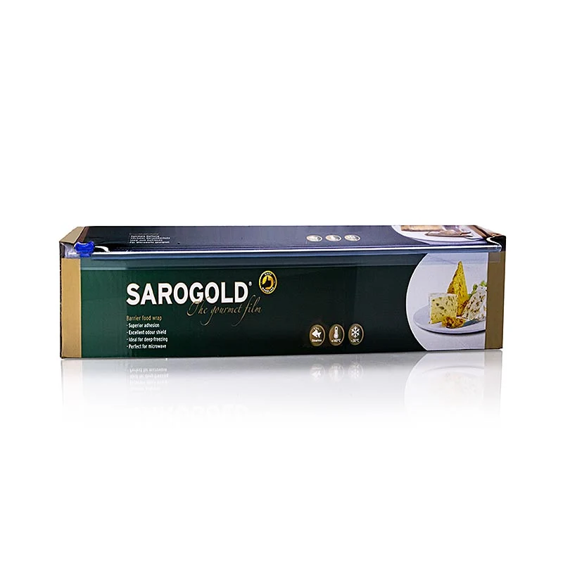 SAROGOLD Gourmet-Folie, 30cm, Faltschachtel (Frischhaltefolie), 300 m, 1 St