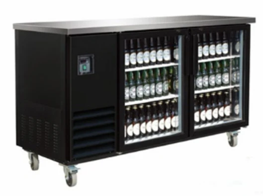 Sub-equip, CBB-2G-27, 59" Glass Door Back Bar Cooler (58.7" x 27.5" x 42.5")