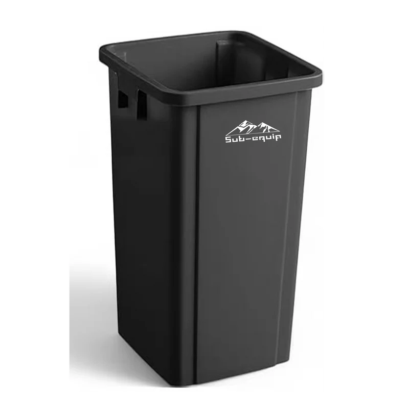 Tall Square Trash Can, Black 90L(STC-90K)