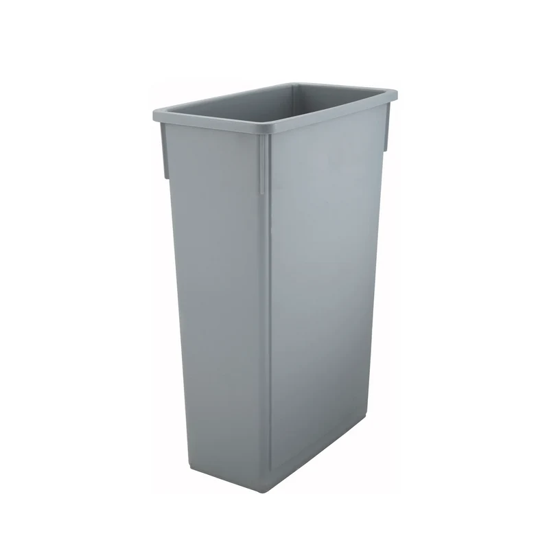 23 Gallon Slender Trash Cans - Gray (STC-23G)