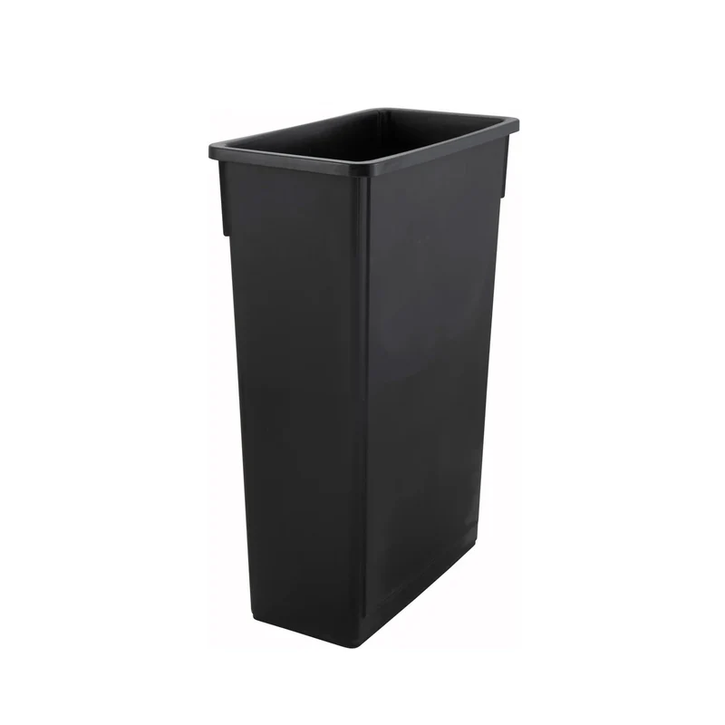 23 Gallon Slender Trash Cans - Black (STC-23K)