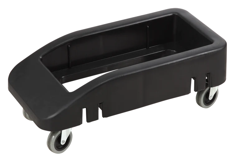 Single Compartment Dolly, for slender trash cans, Black (JW-SD2312)