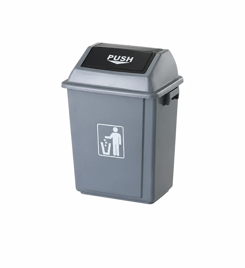 CHEFCO,STC-1,Trash Can Swing-Top Lid , (Small) 13.2"X9.2x17.7"