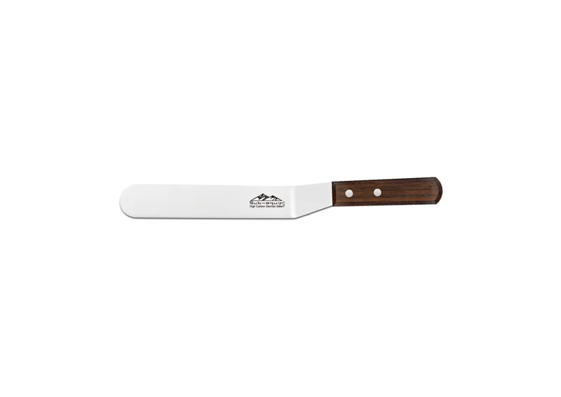 Chefco, 4.25" Spatula, offset, with Rosewood Handle (TOS-4W)