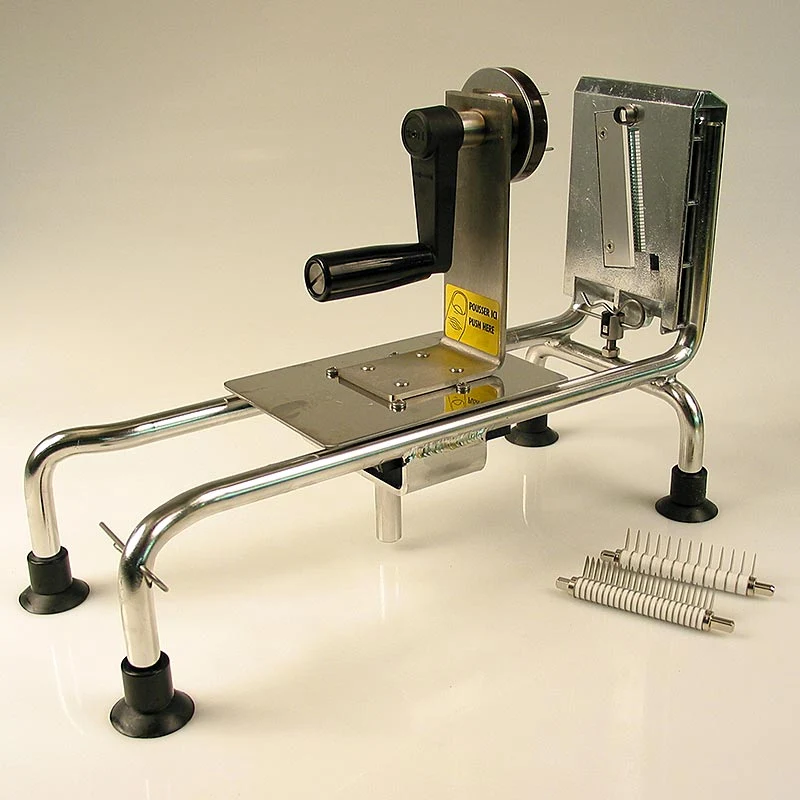 Louis Tellier - Gemüseschneidemaschine, mit 2mm, 3mm und 6mm Messerkämmen, Le Rouet, 4 tlg.