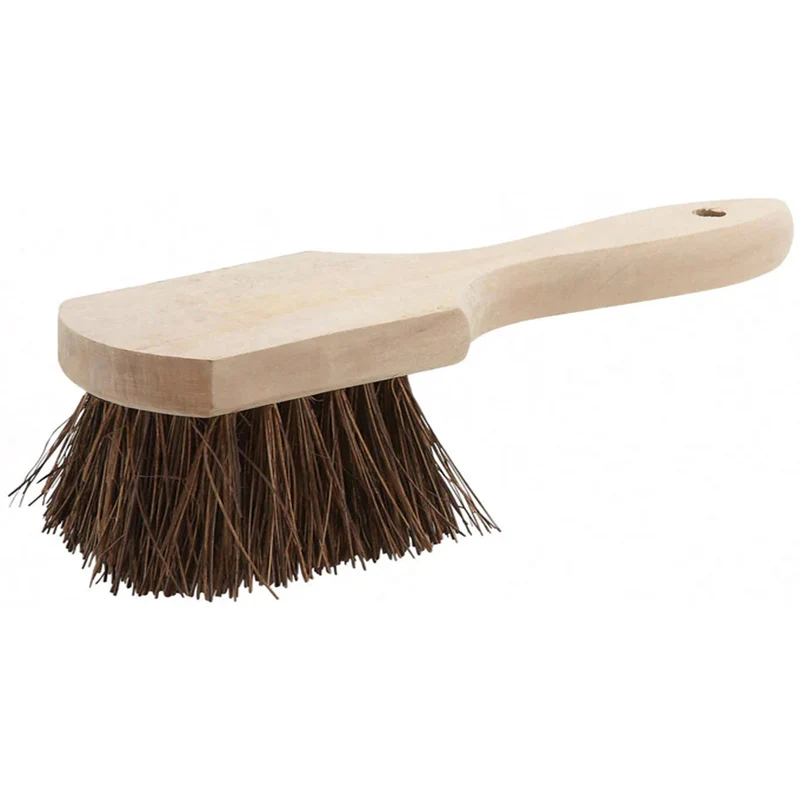 Pot Brush, Wooden Handle w/Coir Bristles, 10" (BRP-10W)