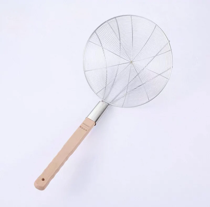 Chefco, 32cm Dia Reinforced Stainless Steel Strainer with Wood Handle (HHSW-32)