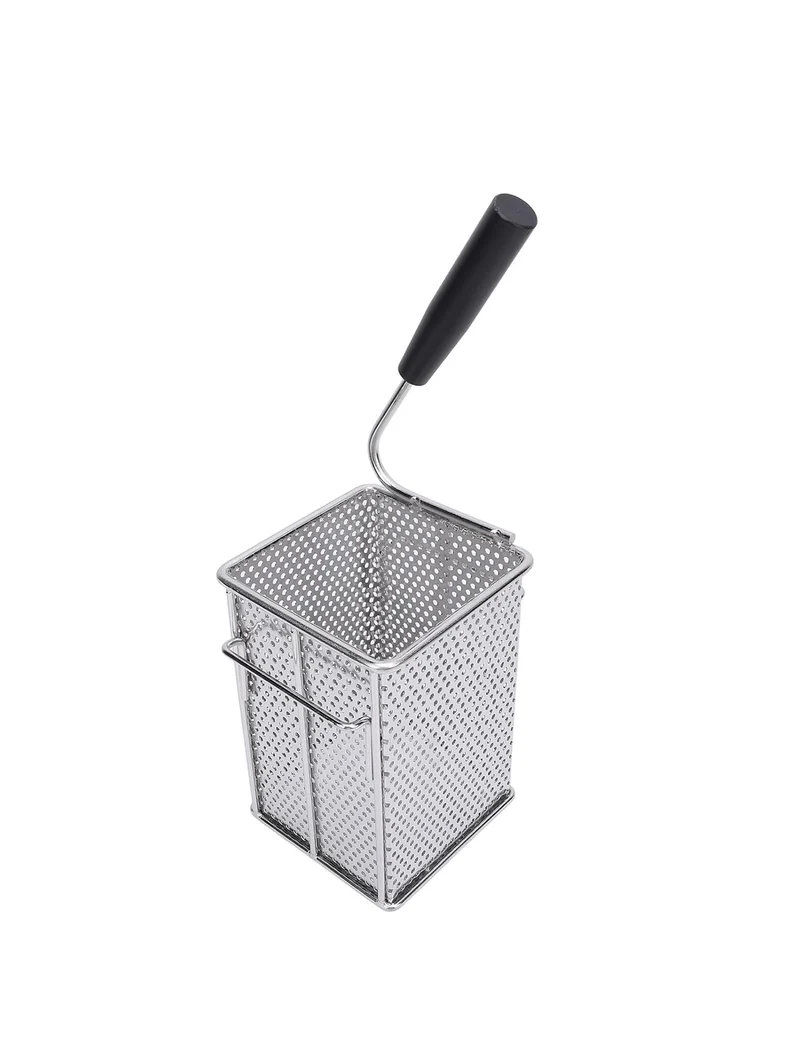 Stainless Steel Square Pasta Basket with Single Handle (SPB-1217)