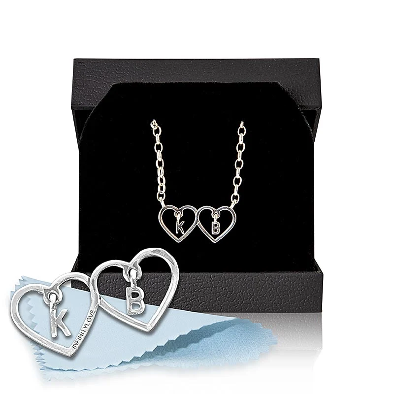 INFINITYLOVE Kette, 45cm, + Anhänger + Gravur, silber, 1 St