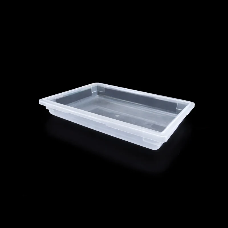 Sub-equip,FB-18263T,White Translucent Polypropylene Food Storage Box, Full Size,5 Gallon/19L, 25.4"x17.5"x3.5"H