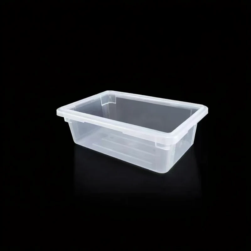 Sub-equip,FB-18126T,White Translucen Polypropylene Food Storage Box,Half Size, 3.5 Gallon/11.4L, 17.5"x11.5"x6"H