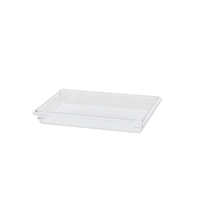 Sub-equip,FB-18123C,Clear Polycarbonate Heavy Weight Food Storage Box,Half Size, 1.75 Gallon/6.6L, 18"x12"x3.5"H
