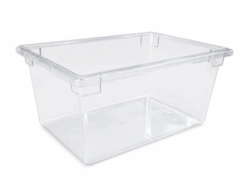Sub-equip,FB-182615C,Clear Polycarbonate Heavy Weight Food Storage Box, Full Size,22 Gallon/83L, L25.6" x W17.7"xH14.8"