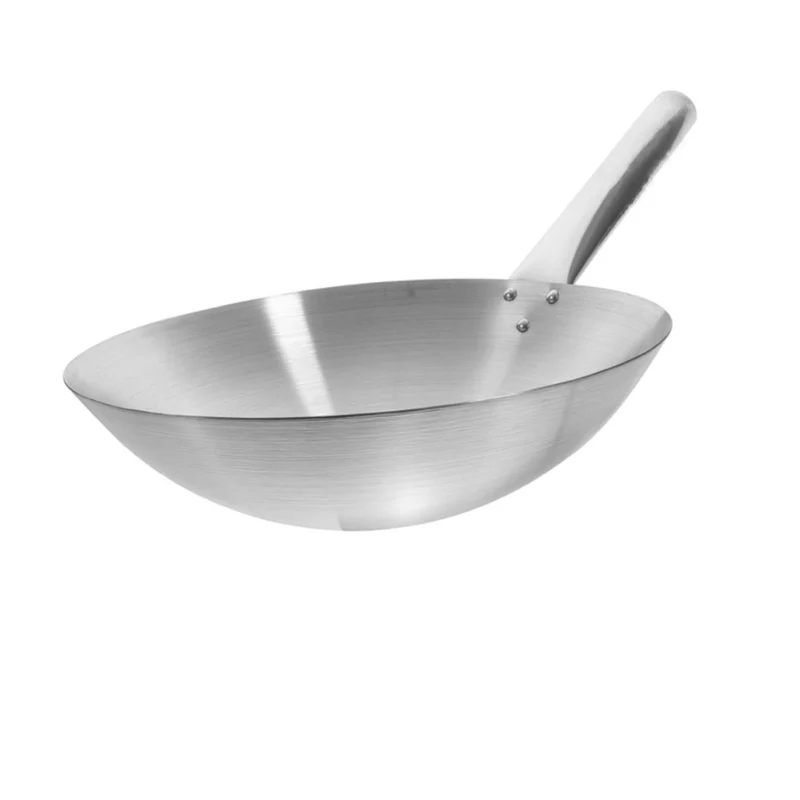 CHEFCO,16141S,Deep Single Steel Handle Wok, 14"