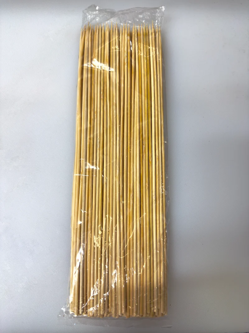 Bamboo Skewer, 100 pieces per bag, 12"30cm (BSK-30)
