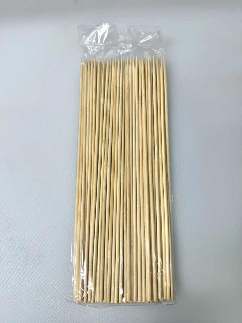 Bamboo Skewers, 100 pieces per bag, 10"/25cm (BSK-25)