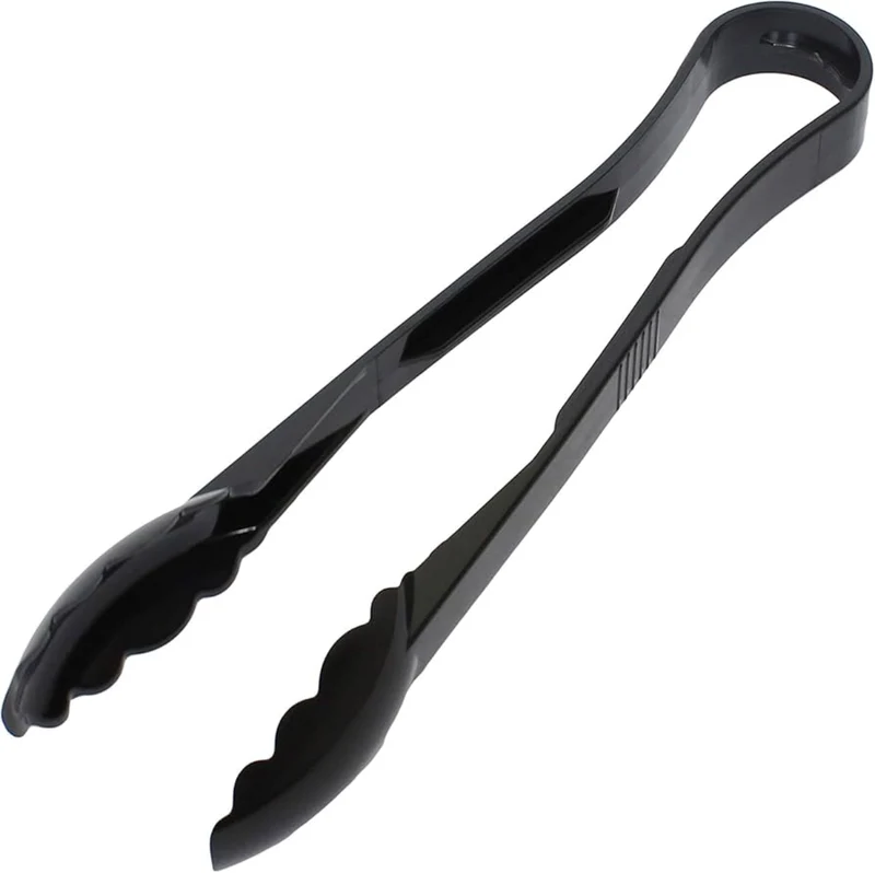 Black Polycarbonate Utility Tong, 9 Inch (P-010-BL)