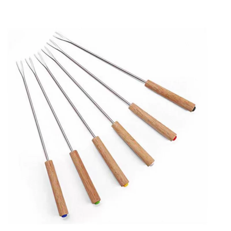 Stainless Steel Skewer with Wooden Handle, 1pcs (SK-8W)