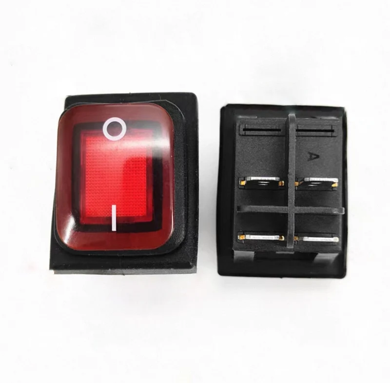 Waterproof Power Switch Button, Push Button 16A/250V-T105 1E4 (KCD2-2)