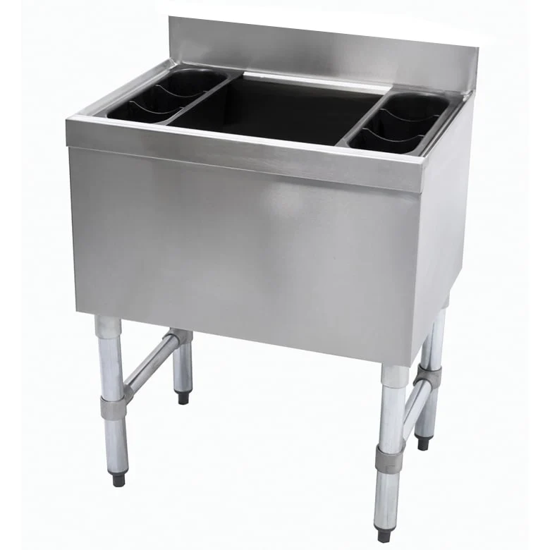 Metal 304, 24" x 18.5" x 30" Stainless Steel Ice Bin-(XIB182415)