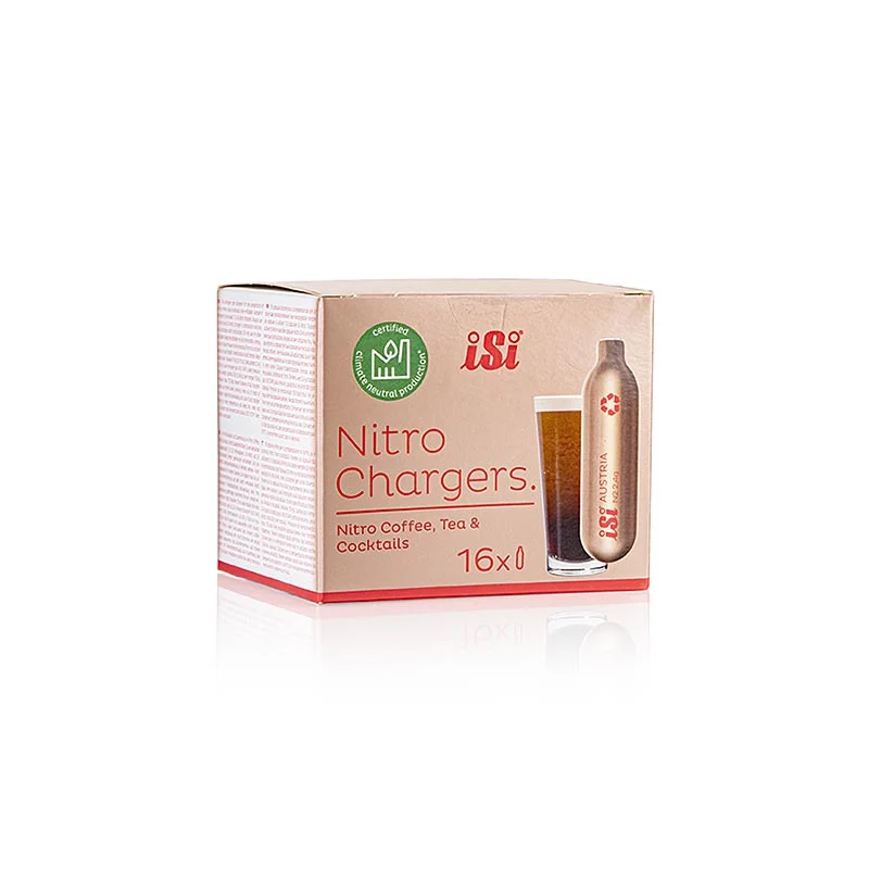 Einweg Nitrokapseln, für Nitro Cold Brew Coffee (reiner Stickstoff), iSi, 16 St