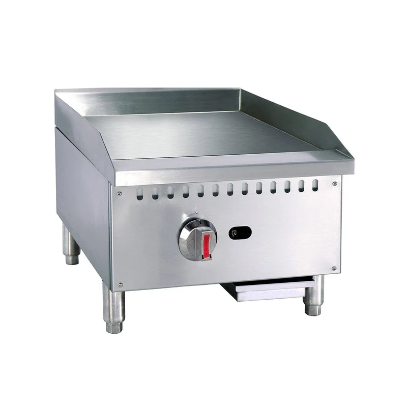 Turbo Range ,TR-G12LD-M-C, 12" Chrome Plated Countertop Griddle with Manual Controls, 30,000 BTU