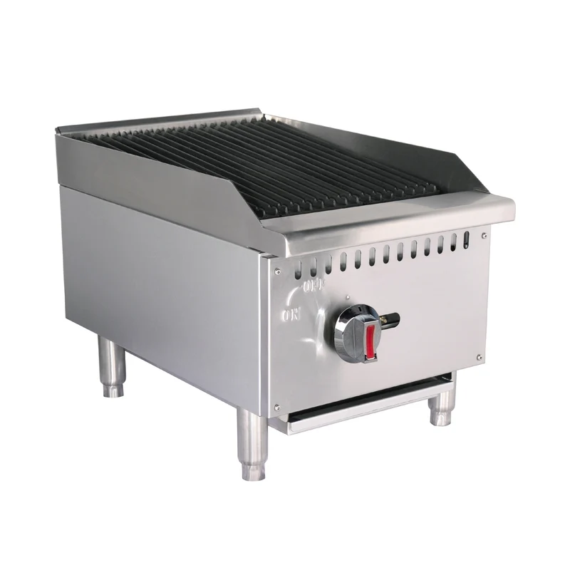 Turbo Range 16" (16"x 26-1/8"x 16") Natural Gas Charbroiler, 30,000 BTU- (TR-CB16LD)