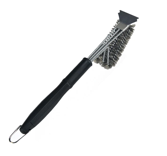 Oven & Grill / BBQ Brush, 17＂Long with Plastic Handle (BR-17)
