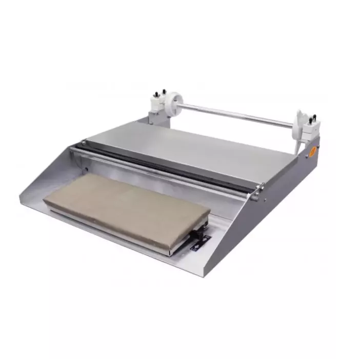 6"x 15" /152mm x 381mm, One Roll Capacity Wrapping Machine with Mounting Axles