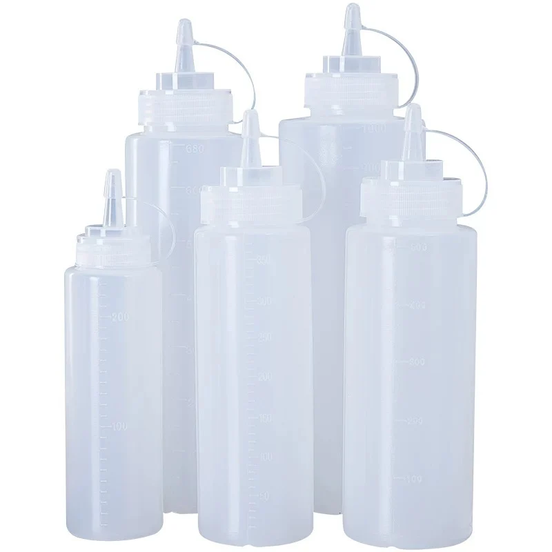 CHEFCO,FC5503-1C,12oz Squeeze Bottle with Lid-Clear White