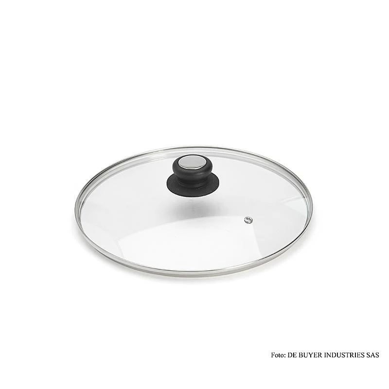 deBUYER Glasdeckel mit Bakelitgriff, 28 cm, 1 St
