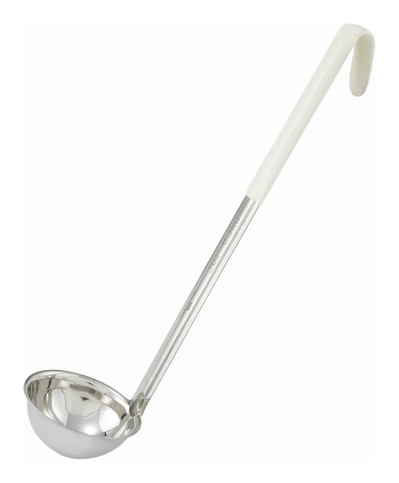 LDC-3 - One-Piece Stainless Steel Ladle, Color-Coded Handles - 3 oz