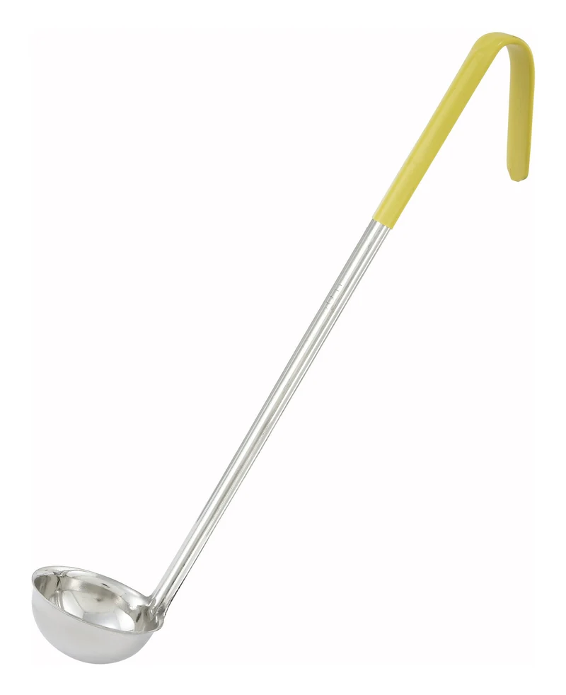 LDC-1 - One-Piece Stainless Steel Ladle, Color-Coded Handles - 1 oz