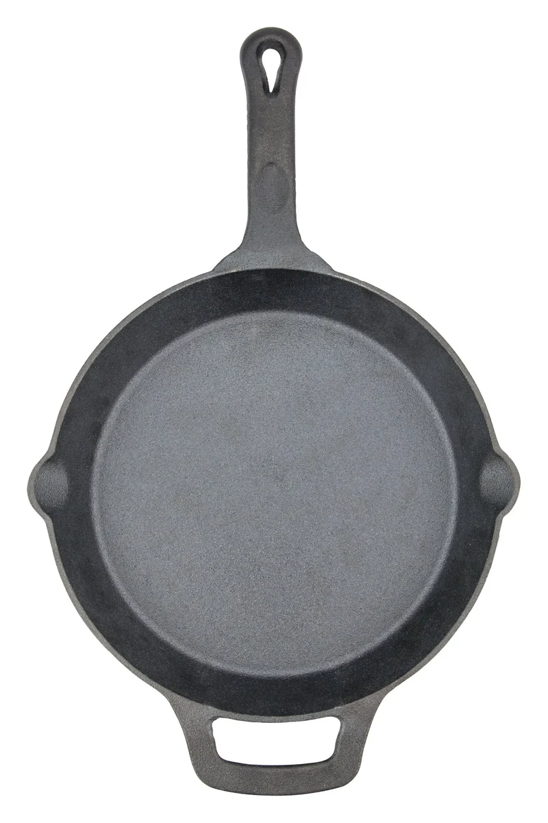 CAST-12 - 12" FireIron Cast Iron Skillet with Helper Handle