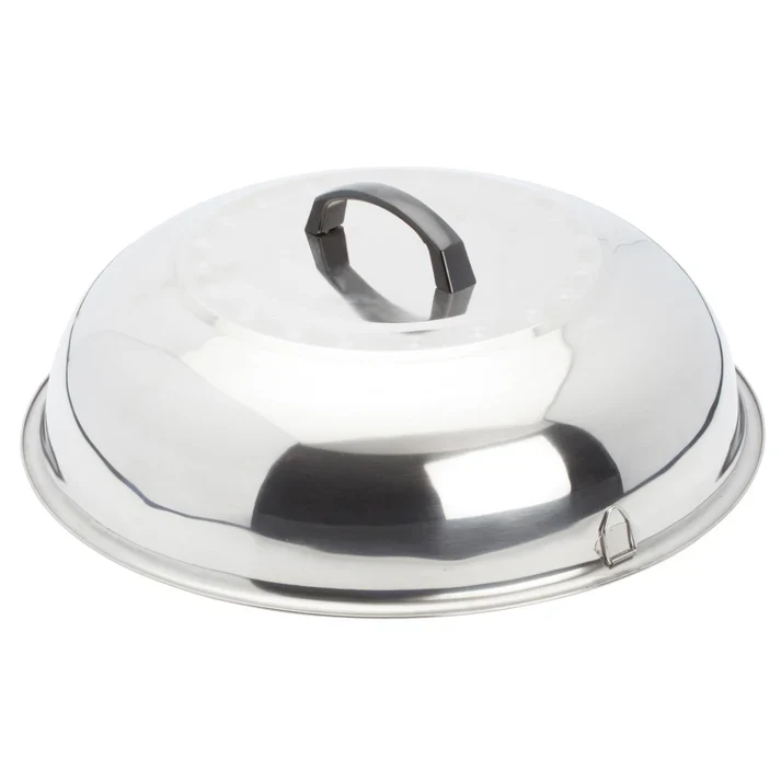 WKCS-15-Stainless Steel Wok Cover - 15-3/8"