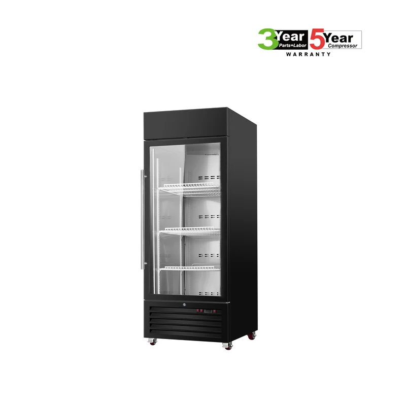 Sub-equip, 12ft³ Swinging Glass Door Cooler/Refrigerated Merchandiser with LED Lighting (CDM-B12R)