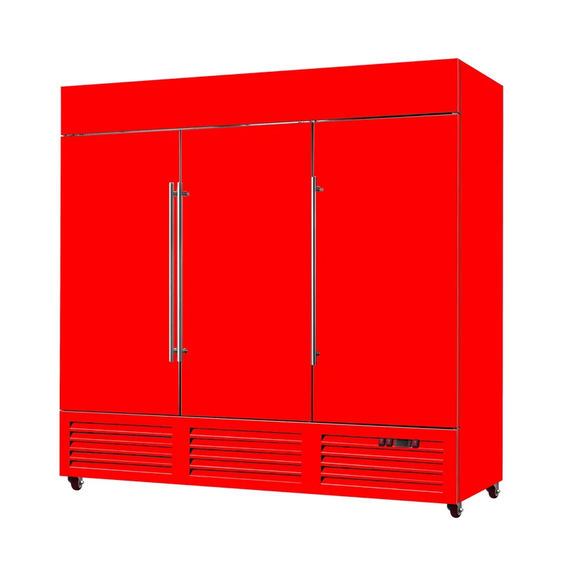 Sub-equip, 81" Triple Solid Door Bottom Mount Compressor Reach-in Refrigerator/ Freezer-Custom