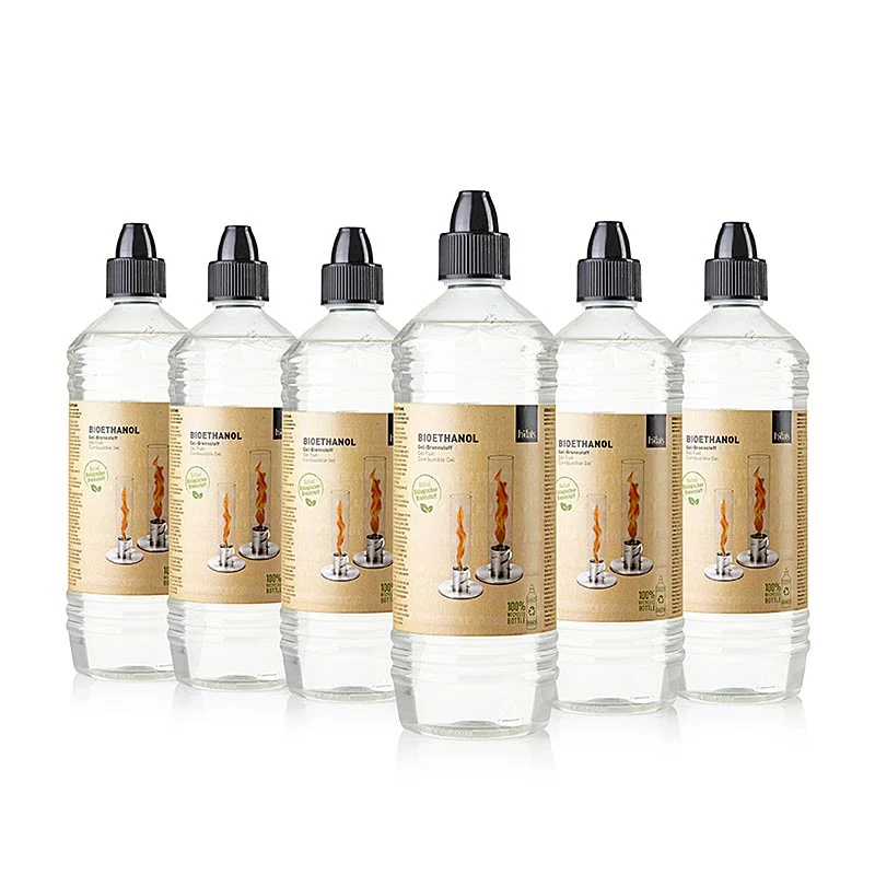 Höfats Gelbrennstoff, Bioethanol, (für Spin 90/120), 6 l, 6 x 1000ml