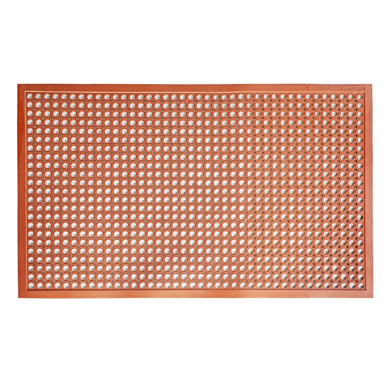 CHEFCO,RMF-35RD,Rubber Floor Mat, Red,3' x 5' x 3/8"