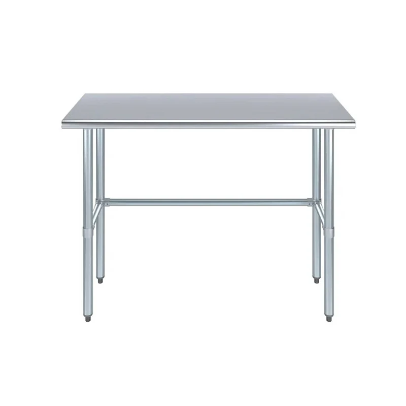 Chefco, WTO-1436-418, 14"x 36", 18 Gauge 430 Stainless Steel Work Table with open Base 34"Height