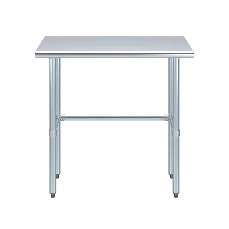 Chefco, WTO-1424-418, 14"x 24", 18 Gauge 430 Stainless Steel Work Table with open Base 34"Height