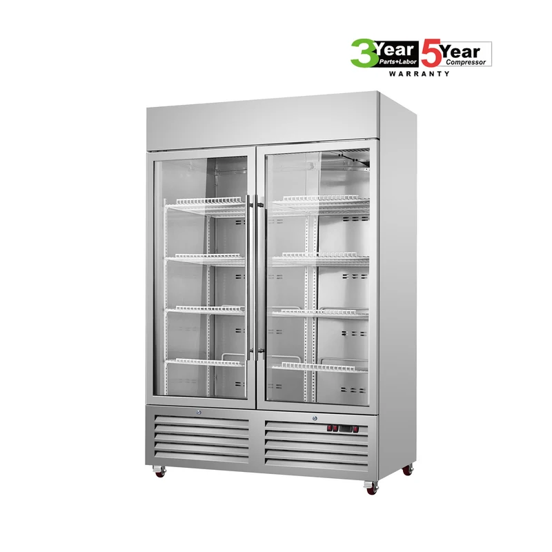 Sub-Equip, C-48FG 48" Glass Double Door Reach-In Freezer