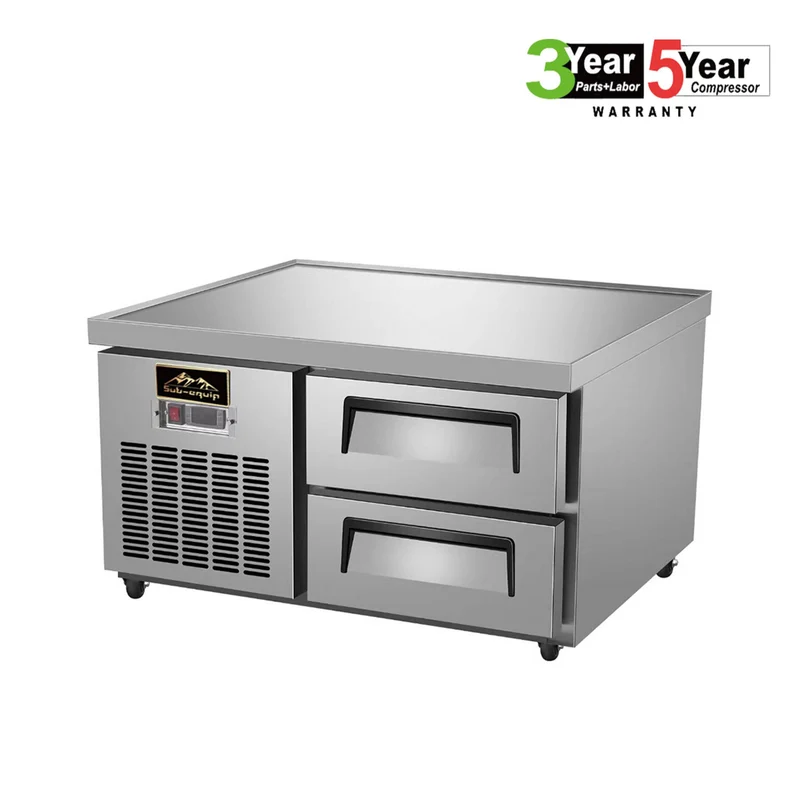 Sub-equip, 50" stainless steel Refrigerated Chef Base with 2 Drawers