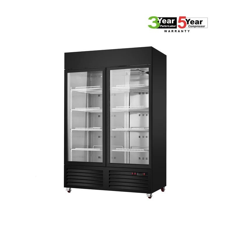 Sub-equip,CDM-B36SR 39 1/2" Sliding Glass Door Cooler/ Refrigerated Merchandiser with LED Lighting