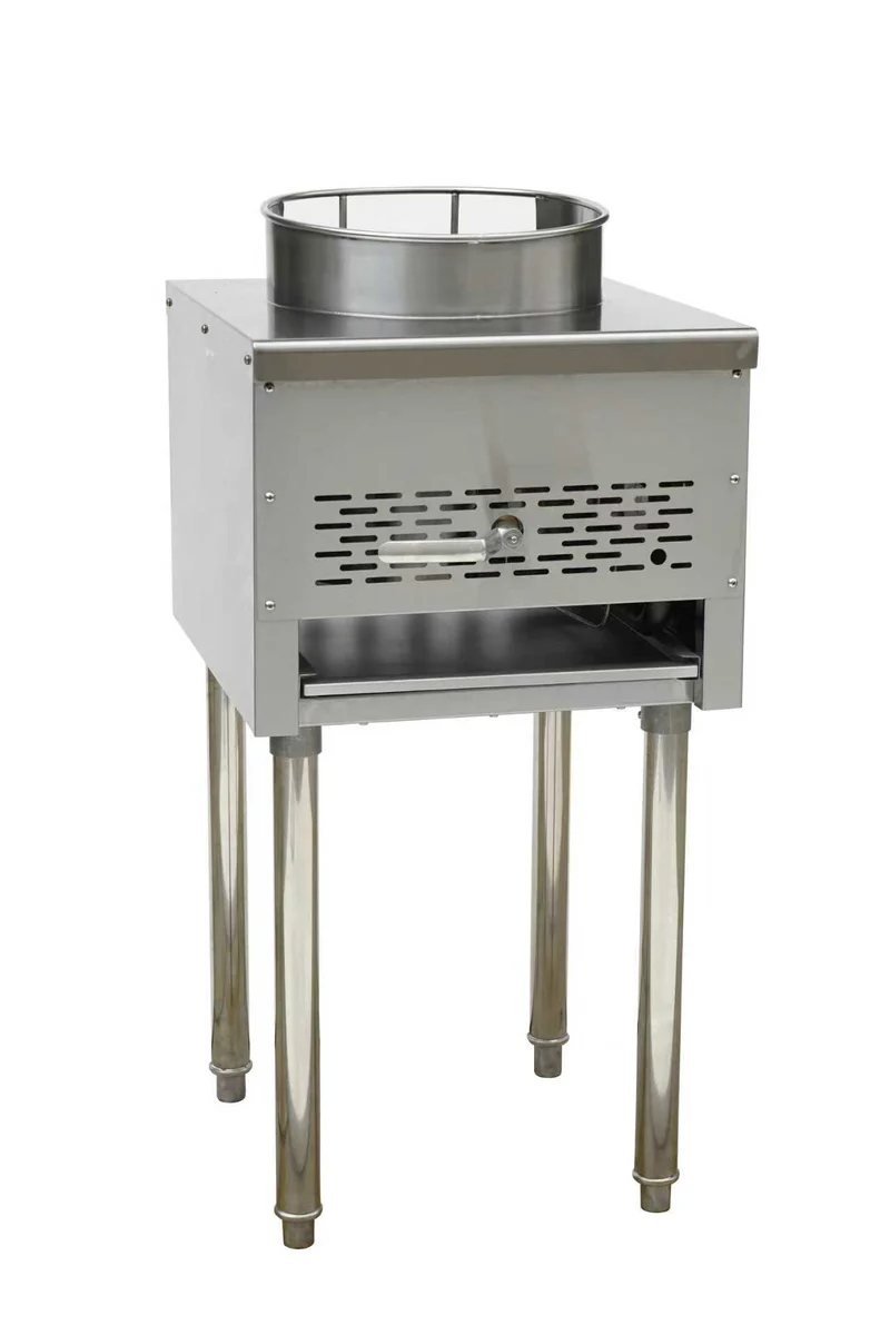 Turbo Range, Single Burner Mandarin Wok Range, Natural Gas With 13" Cast iron burner, 9,000 BTU