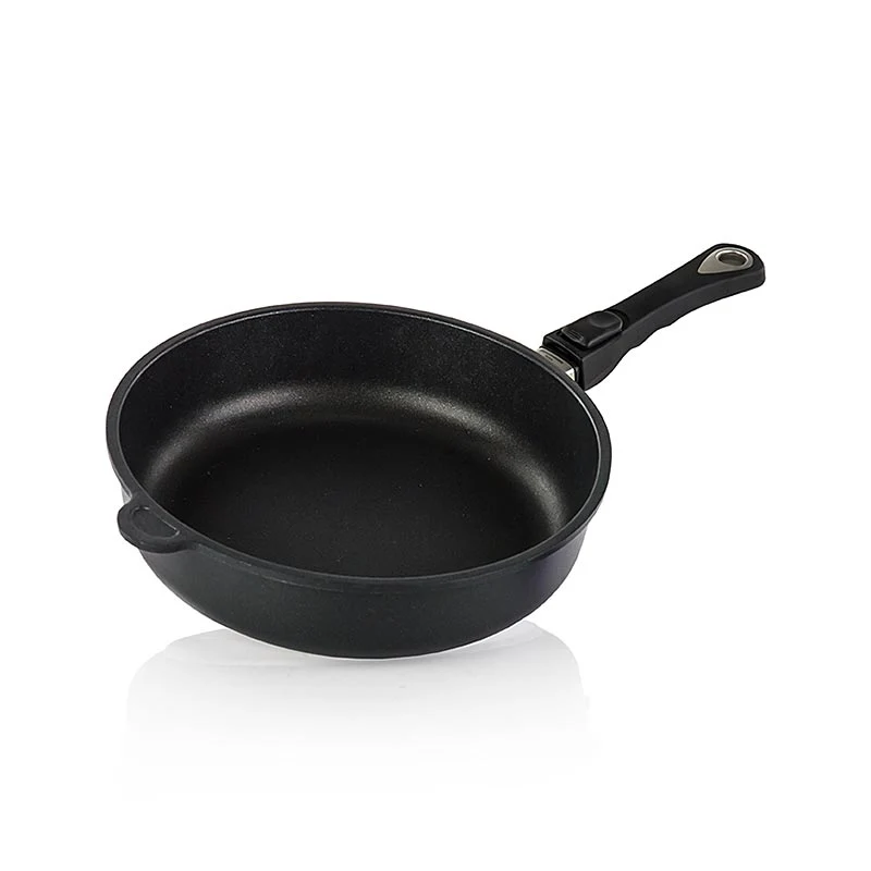 AMT Gastroguss, Schmorpfanne, Induktion, ø 28cm, 7cm hoch, mit abnehmbarem Griff