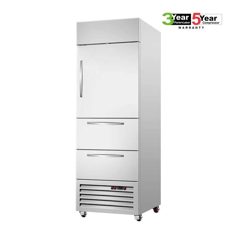 Sub-Equip, C-27BR-2D 27"Solid Door Reach-in Cooler With Two Drawers