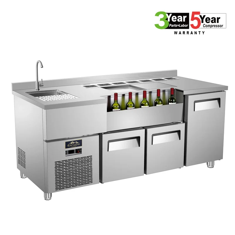 Sub-equip, CUSS-84, 84" Commercial Workstation Refrigerator
